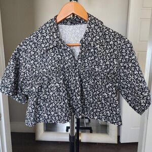 SALE 🇺🇸 Zara Floral Crop